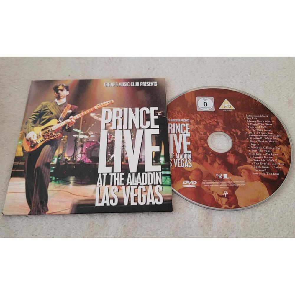 PRINCE  LIVE AT THE ALADDIN LAS VEGAS DVD. NPG Music Club 2002 💜